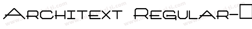 Architext Regular字体转换